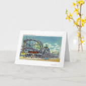 Ansicht der Cyclone Rollercoaster # 2 Karte (Gelbe Blume)