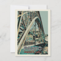 Ansicht der D. Luis-Brücke Illustration Porto Port