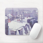Ansicht der Dächer oder der Dächer unter Schnee, Mousepad (Mit Mouse)