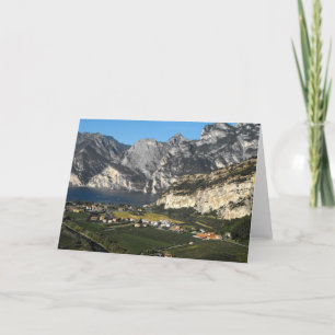 Ansicht der Dolomitberge in Norditalien Feiertagskarte