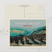 Ansicht der Douro-Taldarstellung, Portugal Postkarte (Vorne/Hinten)