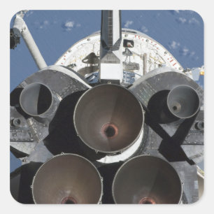 Ansicht der drei HauptMotoren Quadratischer Aufkleber