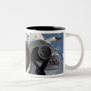 Ansicht der drei HauptMotoren Zweifarbige Tasse