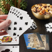 Ansicht der Eingangsfassade des Palastes (Foto) Spielkarten (In Situ)