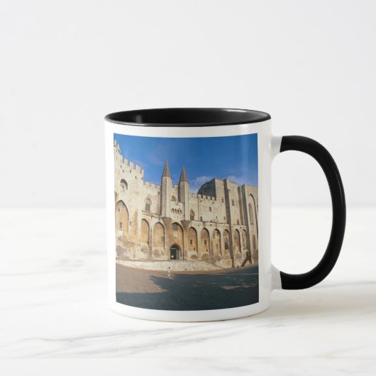 Ansicht der Eingangsfassade des Palastes (Foto) Tasse (Rechts)