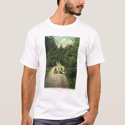 Ansicht der Eingeborener im indischen Fluss-Park T-Shirt (Vorderseite)