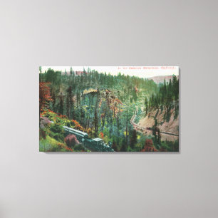 Ansicht der Eisenbahn-Schleife Leinwanddruck