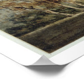 Ansicht der Ely Cathedral (Stift & w/c auf Papier) Poster (Ecke)