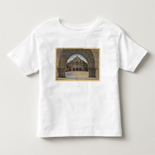 Ansicht der Erinnerungskirche, Stanford U. Kleinkind T-shirt (Vorderseite)