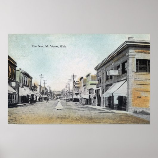 Ansicht der ersten Straße 2 Poster (Vorne)