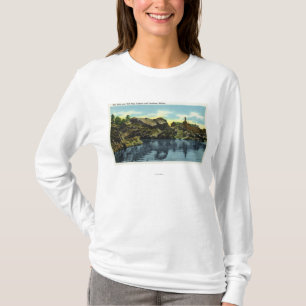 Ansicht der Fälle und des alten Mannes T-Shirt
