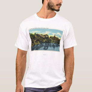 Ansicht der Fälle und des alten Mannes T-Shirt