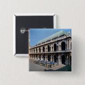 Ansicht der Fassade der Basilika Palladiana Button (Vorne & Hinten)