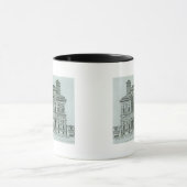 Ansicht der Fassade des Landhauses Borghese, Rom Tasse (Zentrum)