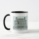 Ansicht der Fassade des Landhauses Borghese, Rom Tasse (Links)