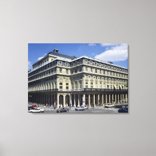 Ansicht der Fassade des Theaters Francais Leinwanddruck