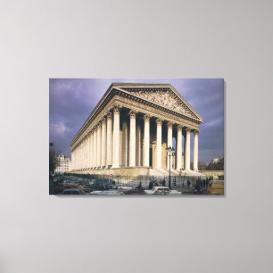 Ansicht der Fassade von La Madeleine Leinwanddruck