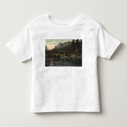 Ansicht der Felsspitzen, Schloss-Felsen Kleinkind T-shirt (Vorderseite)