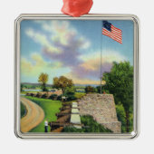 Ansicht der Flaggen-Bastion und der Südwand Ornament Aus Metall (Vorne)