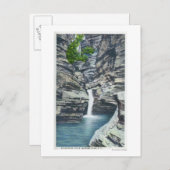 Ansicht der Flüsternfälle Postkarte (Vorne/Hinten)