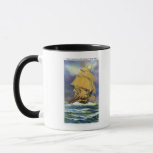 Ansicht der Fregatte-Konstitution, alter Ironsides Tasse