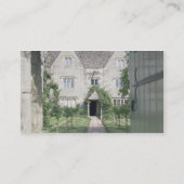 Ansicht der Front des Hauses (Foto) Visitenkarte (Rückseite)