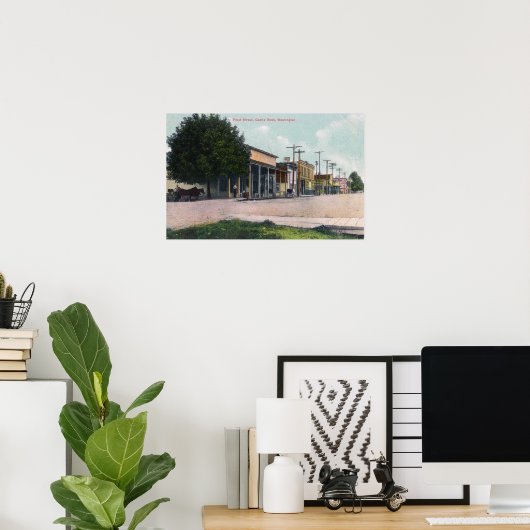 Ansicht der Front Street 2 Poster (Heimbüro)