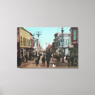 Ansicht der Front StreetNome, AK Leinwanddruck