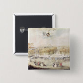 Ansicht der Gärten und des Chateaus von Versailles Button (Vorne & Hinten)