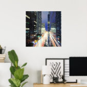 Ansicht der Gebäude der Finanzdistriktbüros Poster (Heimbüro)