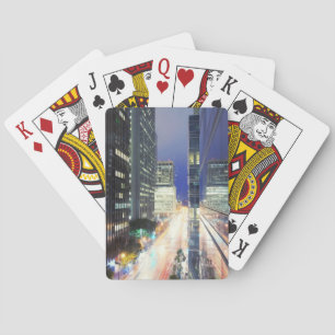 Ansicht der Gebäude der Finanzdistriktbüros Spielkarten