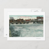 Ansicht der Gerichts-Straßen-Brücke, die Lehigh Postkarte (Vorne/Hinten)