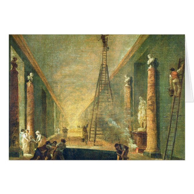Ansicht der großartigen Galerie des Louvre (Vorderseite (Horizontal))
