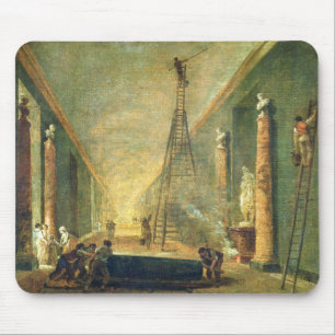 Ansicht der großartigen Galerie des Louvre Mousepad