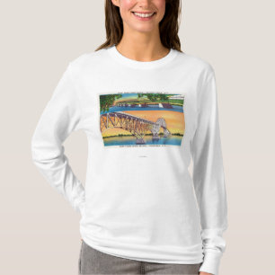 Ansicht der großartigen Insel-Nord und Süd-Brüc T-Shirt