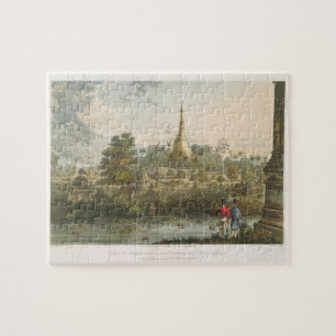 Ansicht der großen Dagon Pagode in Rangun von Puzzle