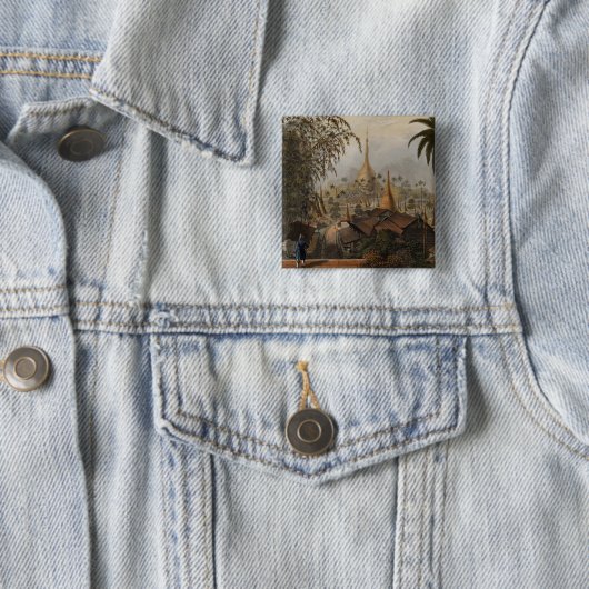 Ansicht der großen Dagon Pagode und des Button (Beispiel)