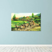 Ansicht der Güterteams für die Beförderung von Bar Leinwanddruck (Insitu (Holzboden))