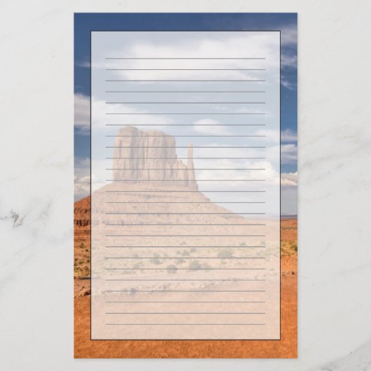 Ansicht der Handschuhe, Monument-Tal Briefpapier (Vorderseite)