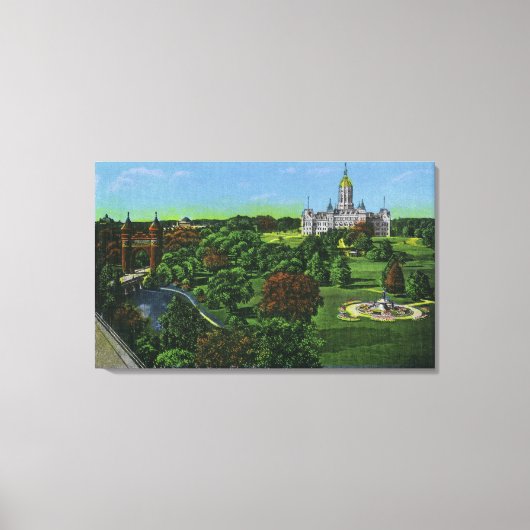 Ansicht der Hauptstadt des Staat, Gedächtnisbogen Leinwanddruck (Vorderseite)