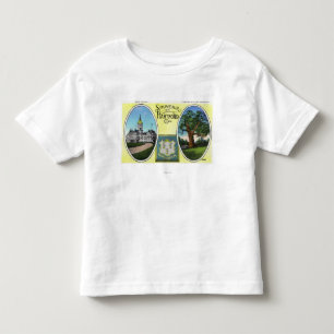 Ansicht der Hauptstadt Gbd und des Eichen-Baums Kleinkind T-shirt