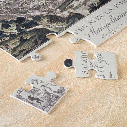 Ansicht der Hauptstadts-Stadt und der Festung von Puzzle (Seite)