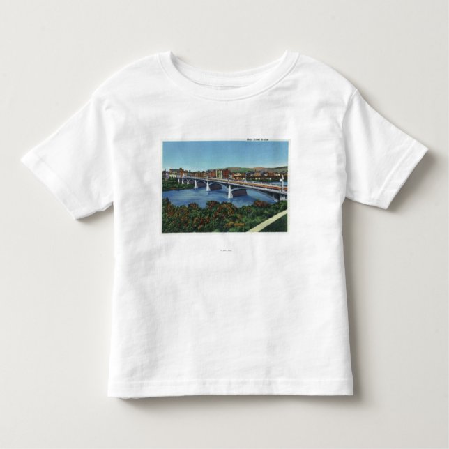 Ansicht der Hauptstraßen-Brücke Kleinkind T-shirt (Vorderseite)