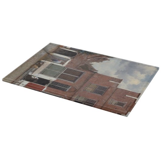 Ansicht der Häuser in Delft durch Johannes Vermeer Schneidebrett (Ecke)