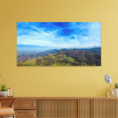 Ansicht der Hochgebirge von Leonardo Leinwanddruck (Insitu (Wohnzimmer))