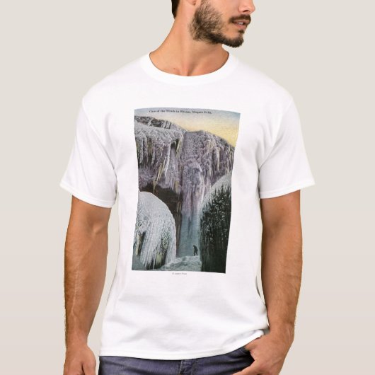 Ansicht der Höhle der Winde im Winter T-Shirt (Vorderseite)