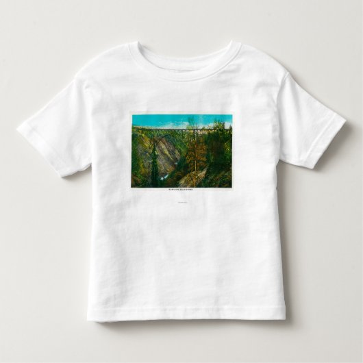 Ansicht der Hurrikangulch-Brücke, Alaska Kleinkind T-shirt (Vorderseite)