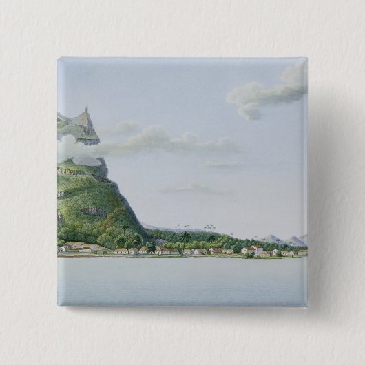 Ansicht der Insel von Bora Bora, 'vom Reise-Auto Button (Vorderseite)