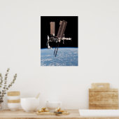 Ansicht der Internationalen Raumstation und Bestre Poster (Küche)