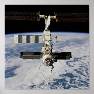 Ansicht der Internationalen Raumstation von Endeav Poster